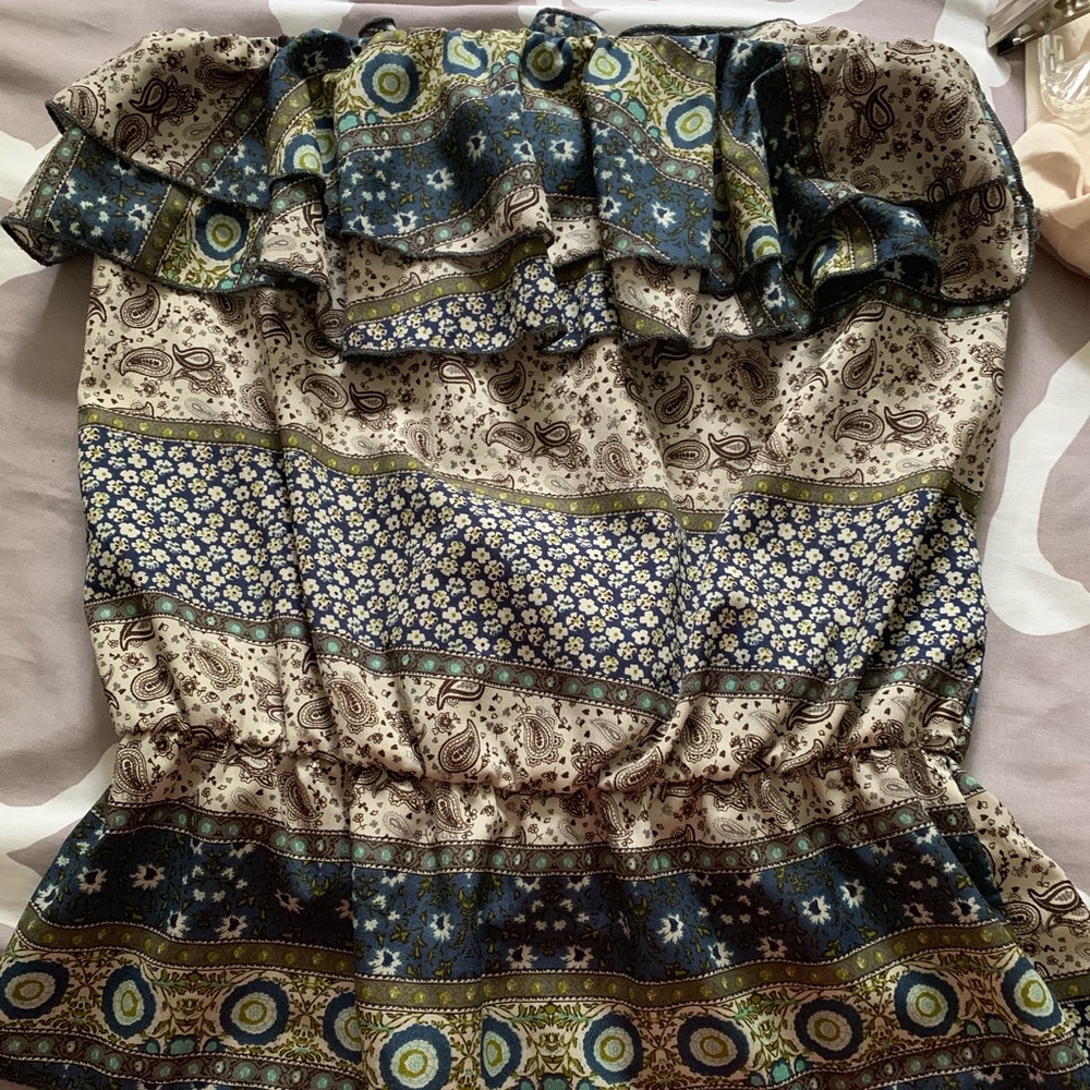 Boho layered tube top